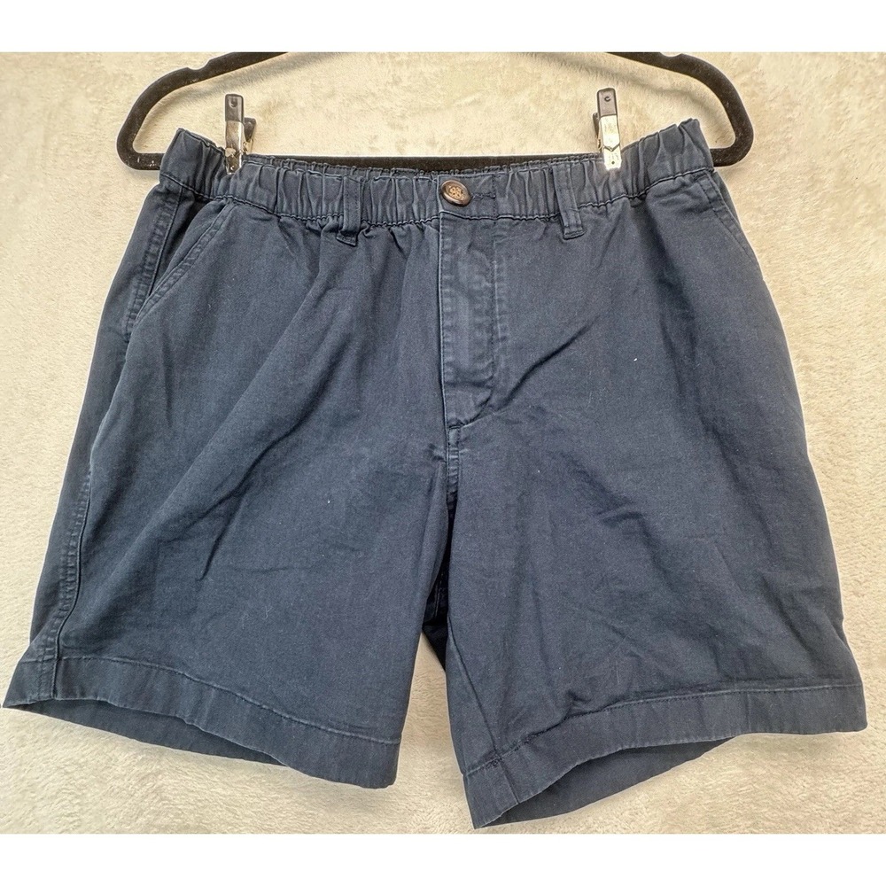 Chubbies Elastic Waist Chino Shorts Men's M Navy Stretch Casual Comfort